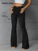 Women's Flared Stretch Jeans - Slimming High Waist Wide Leg Pants For Casual & Office Wear_ecoleips.com