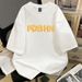 women's High-quality Round-neck Pullover Short-sleeved T-shirt_ecoleips.com