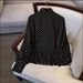 Women's Polka Dot Shirt Long Sleeve Casual Style Versatile Belly Covering Spring Autumn Niche Design Fashion_ecoleips.com
