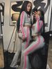 Women's Clothing Sexy Long Sleeve Pants Set European And American Retro Slim Waist Letter Print For Women Long Sleeve For Formal & Casual_ecoleips.com