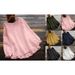 Women's Clothing Women's Cotton And Linen Top Round Neck Long Sleeve Ruffled Hem Loose Fitting For Formal & Casual_ecoleips.com