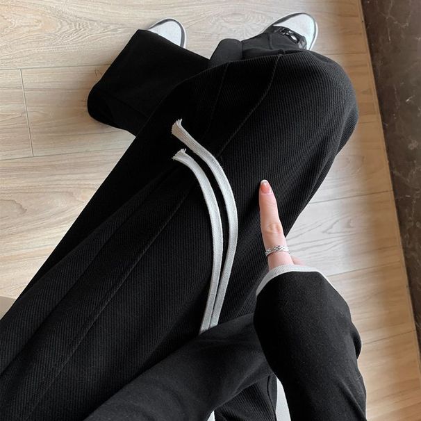 Breathable Banana Waist Pants – High-Rise Wide Leg Lounge Pants For Petite To Plus Size (S-XXL)_ecoleips.com