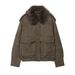 Women’s Suede Jacket With Detachable Collar – Stylish Autumn Outerwear, European & American Trend, Versatile & Lightweight_ecoleips.com