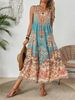 Holidaya Ladies Summer Floral Print Round Neck Sleeveless Dress For Casual Or Vacation Maxi Vacation Beach Outfits Women_ecoleips.com