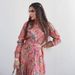Fashionable Printed Two Piece Set Long Sleeved Shirt And Wide Sleeve Skirt for Women Foreign Trade_ecoleips.com