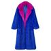 Luxury Faux Fur Long Coat Women's Winter Trench Jacket With Notched Collar & Street Style_ecoleips.com