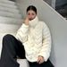 girl Girl Girl Yu Yan Korean Style Autumn Winter Soft New National Standard 90 White Duck Thickened Mid-Length Down Jacket For Women_ecoleips.com