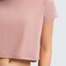 Women's Loose Fit Yoga Crop Top Short Sleeve Casual Sports Fitness T-Shirt Trendy Polyester Sweatshirt_ecoleips.com