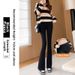 High Waist Flared Shark Hem Yoga Pants Women's Butt-Lifting Leggings Stretchy Bootcut Waistband Wizardry_ecoleips.com