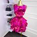 Women's Sleeveless Tiered Mini Dress – Corset Waist Ruffled Hem Bodycon Party Dress_ecoleips.com