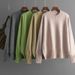 Round Neck Sweater For Women, Autumn And Winter New Style, Solid Color, Versatile Pullover Knitwear, Long Sleeve,_ecoleips.com