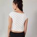 European And American Cross-border American-style Retro Polka Dot Boat Neck T-shirt For Women, Summer Fashion, Elegant,_ecoleips.com