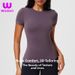 Women's Slimming Quick Drying T-Shirt Short Sleeve Fitness Sports Top Waist Defining For Yoga And Celebrity Style Spring Summer_ecoleips.com