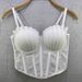 Aria Basics Aria Basics New European And American Summer Style Mesh Pleated Sexy Fishbone Camisole Women's For Layering Or Outerwear, Short Top_ecoleips.com
