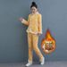 girl Northeast For Women Winter Fleece Lined Thickened Ethnic Style Coat And Pants Set Fashionable Tang Suit Floral Cotton_ecoleips.com