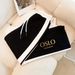 Women's Gold Gradient Letter Print Pant Set Casual Short Sleeve Crew Neck T-Shirt Top with Loose Wide Leg Pants Two-Piece Outfit_ecoleips.com