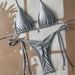 Women's Clothing Tie-Up Pleated Bikini Set – Style Solid Color Artful Pleating Two-Piece Swimsuit For Women_ecoleips.com