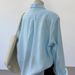 Light Blue Women's Linen Sun Protection Shirt Thin Luxurious Summer Style Relaxed Breathable Long Sleeved Cotton Top_ecoleips.com