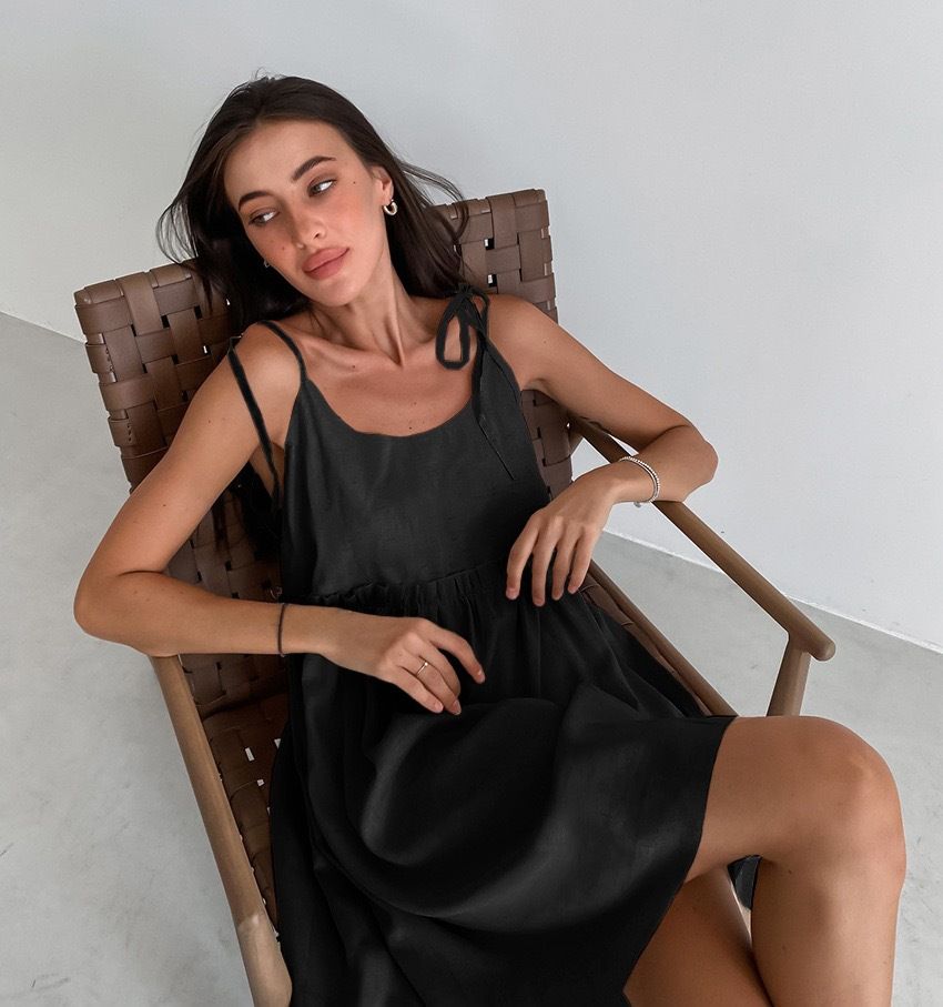 Women's High-End Cotton-Linen Suspender Dress Spring Summer Urban Sexy Fashion Dress_ecoleips.com