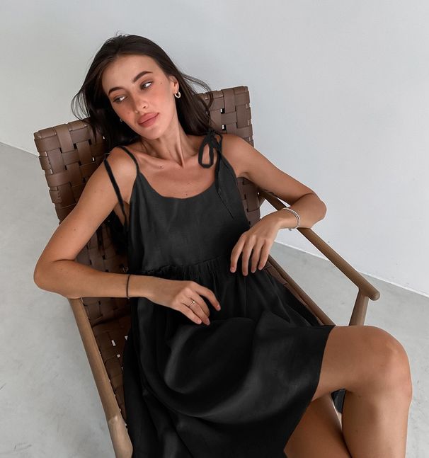 Women's High-End Cotton-Linen Suspender Dress Spring Summer Urban Sexy Fashion Dress_ecoleips.com