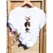 European And American Women's Loose Plus-size Mother's Day Themed Short-sleeve T-shirt For Women_ecoleips.com
