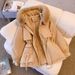 Winter Parka Coat With Faux Fur Hood - Thickened Polyester Cotton Jacket For Women (Loose Fit, Mid-Length, Pockets)_ecoleips.com