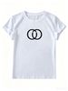 Women's Basic White Cotton Crewneck T-Shirt, Casual Short Sleeve Tee For Daily Wear_ecoleips.com