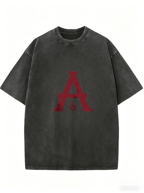 Women's Casual Vintage Wash Shirt, Lightweight Short Sleeve Fashion Tee_ecoleips.com