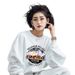 Women's Crew Neck Sweatshirt Fleece Lined Thickened Pure Cotton Loose Fit Stylish Top for Spring Autumn And Winter_ecoleips.com