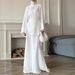 Women's Clothing Lace Up Long Sleeved Skirt Suit Fashionable Casual Two Piece Suit For Women_ecoleips.com