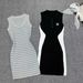 Icy Silk Women's Slim Fit Sleeveless Dress Luxury Elegant Striped Pullover New Style Summer_ecoleips.com