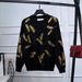 Leaf Sequin Knit Set – Oversized Sweater & Lounge Pants (M-XL) | Autumn Boho Chic_ecoleips.com