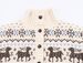 Korean-Inspired Christmas Deer Knit Sweater – Cozy High Neck Pullover With 3D Embroidery, Oversized Fit & Soft Polyester Blend_ecoleips.com