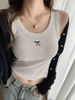 Women's Slim Fit Camisole Tank Top Wide Shoulder Straps Conceals Side Breast Racerback Base Layer Top_ecoleips.com