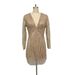 Women Long Sleeve Sexy Deep V Neck See Through Sequined Bodycon Dress Party Cocktail Evening Glitter Bodycon Dress_ecoleips.com
