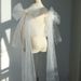 Large Bow Shawl with Detachable Shoulder Embellishment Long Sleeves French Style Versatile Accessory for Wedding Dresses And Gowns_ecoleips.com