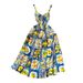 Women's Clothing Carefully Selected Seaside Holiday Beach Dress Suspender Dress Summer Gentle Style Waist Slim Sleeveless A Line Printed Dress_ecoleips.com