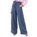 Women's Clothing High Waist Wide Leg Pants Casual Loose Fit Drawstring Solid Color Fashion Bottoms_ecoleips.com