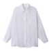 High End Women's Pure Ramie Long Sleeve Shirt Spring Summer 2026 French Style Sun Protection Loose Cardigan Lapel Thin Shirt_ecoleips.com