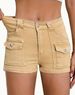 Women's Clothing Summer New Stretch Denim Shorts Effortless Summer Style, Ultimate Comfort Multi Pocket American Style_ecoleips.com