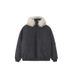 girl 2025 New Winter Women's Down Parka With Large Fur Collar, Loose Fit, Slimming Short Thickened Workwear Cotton Jacket_ecoleips.com