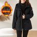 girl Girl Girl Girl Parker For Women 2025 Winter Hooded New White Duck Down Plus Size Fleece Motorcycle Jacket Coat_ecoleips.com