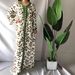 Women's Clothing Green Long Sleeved V Neck Print Dress Lace Trimmed Resort Style Middle Eastern Women's Arabian Clothing Modest Abaya Dress_ecoleips.com