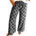 Women's High-Waisted Wide-Leg Checkered Print Casual Pants Loose Fit Autumn Fashion European American Style Jeans_ecoleips.com
