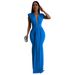 Women's Clothing Sexy Dress With Solid Color_ecoleips.com