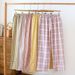 New Cotton Thin Women's Sleep Pants Simple Plaid Casual Loose Straight Home Trousers Can Wear Outside_ecoleips.com