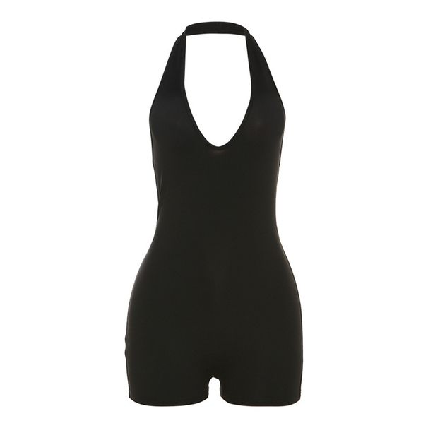 Aria Basics Aria Basics European And American Style 2023 Summer Women's New Fashion Sexy Casual Low-neck Halter High-waisted Tight Backless_ecoleips.com