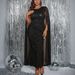 Women's Clothing Round Neck Sleeveless Women's Dress Plus Size Bodycon Dress – Chic Sleeveless High Waist Midi Dress With Contrast Panels (1XL-4XL)_ecoleips.com