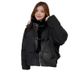 girl Girl 2025 New Korean Style Fleece-Lined Thickened Parka Women, Loose Fit Short Cotton Jacket For Petite Figures_ecoleips.com