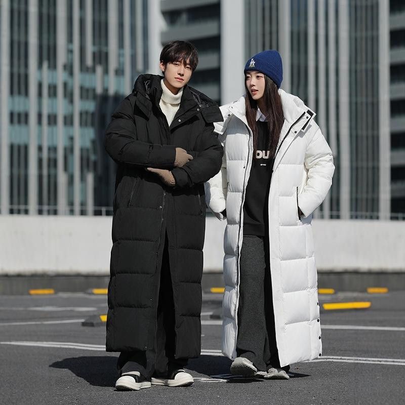 Unisex Thick Winter Coat over the Knee Extra Long down Jacket Versatile New Style for All Seasons_ecoleips.com
